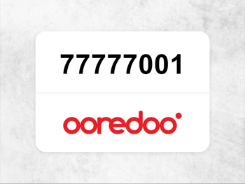 77777001  Ooredoo Mobile Phone