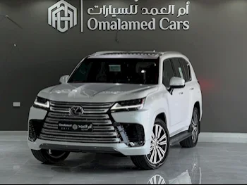 Lexus  LX  600 Luxury  2023  Automatic  58,000 Km  6 Cylinder  Four Wheel Drive (4WD)  SUV  White  With Warranty