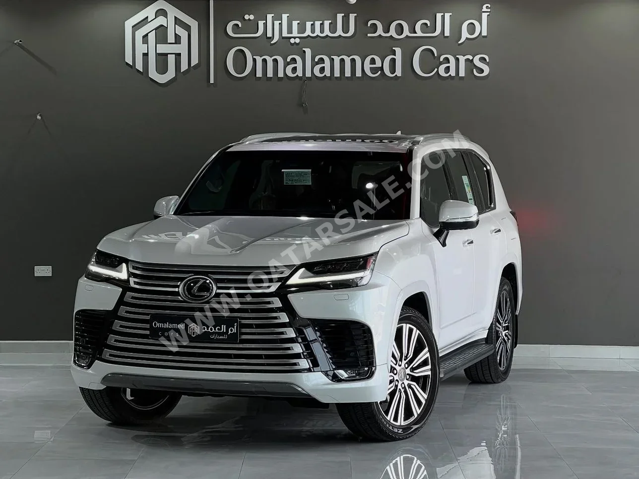 Lexus  LX  600 Luxury  2023  Automatic  58,000 Km  6 Cylinder  Four Wheel Drive (4WD)  SUV  White  With Warranty