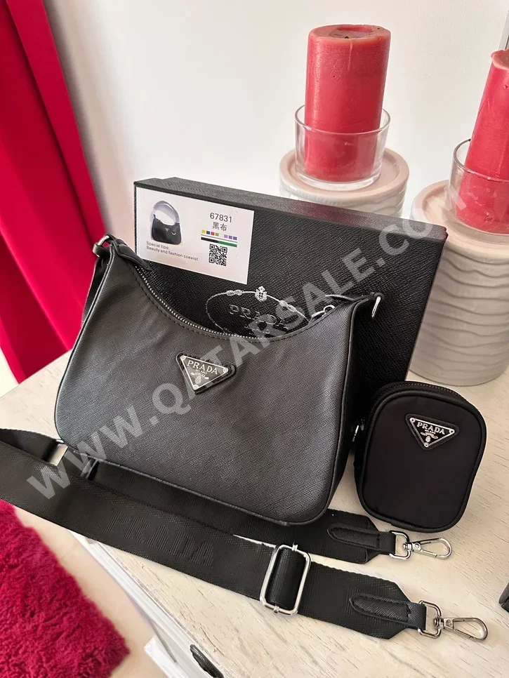 Bags  - Prada  - Black  - Faux Leather  - For Women