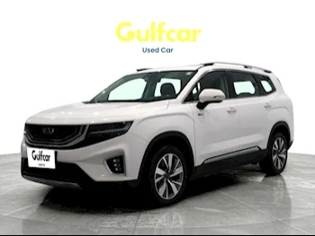 Geely  Okavango  2023  Automatic  29,535 Km  3 Cylinder  Front Wheel Drive (FWD)  SUV  White  With Warranty