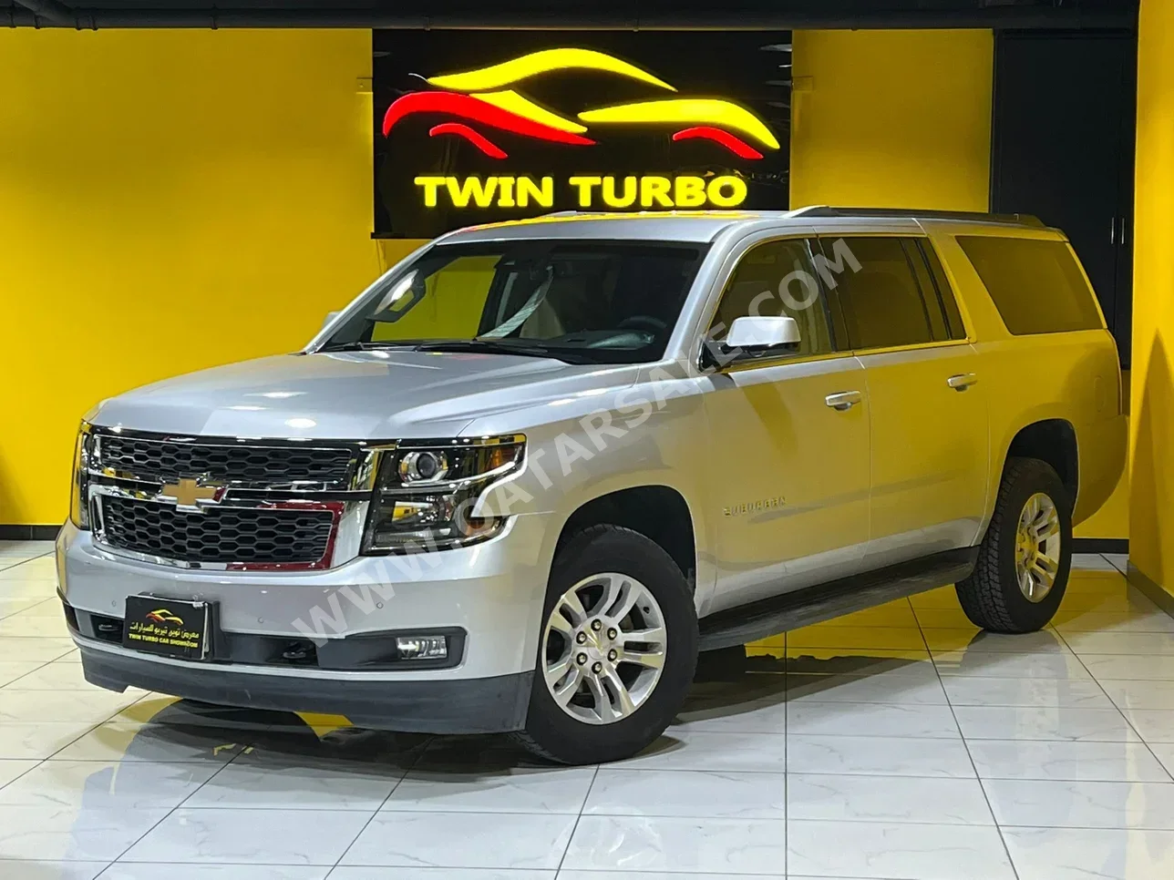 Chevrolet  Suburban  LT  2018  Automatic  147,000 Km  8 Cylinder  Four Wheel Drive (4WD)  SUV  Silver
