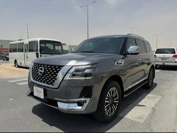 Nissan  Patrol  Platinum  2023  Automatic  13,000 Km  6 Cylinder  Four Wheel Drive (4WD)  SUV  Gray  With Warranty