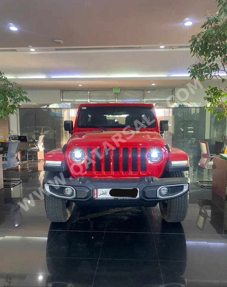 Jeep  Wrangler  Sahara  2023  Automatic  18,700 Km  6 Cylinder  Four Wheel Drive (4WD)  SUV  Red  With Warranty