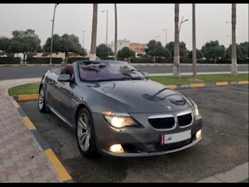 BMW  6-Series  630i  2009  Automatic  110,000 Km  6 Cylinder  Rear Wheel Drive (RWD)  Convertible  Gray
