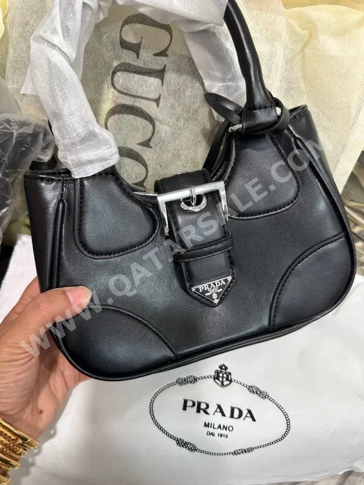 Bags  - Prada  - Black  - Genuine Leather  - For Women