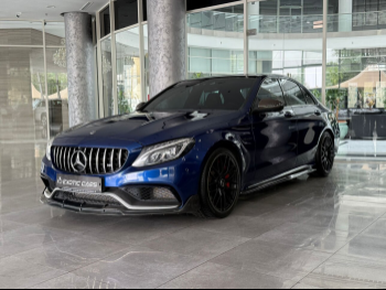 مرسيدس - بنز  سي - كلاس  63 AMG اس  2018  اوتوماتيك  105,000 كم  8 سلندر  دفع خلفي  سيدان  ازرق