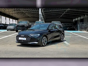 Audi  A3  2025  Automatic  0 Km  4 Cylinder  Front Wheel Drive (FWD)  Sedan  Black  With Warranty