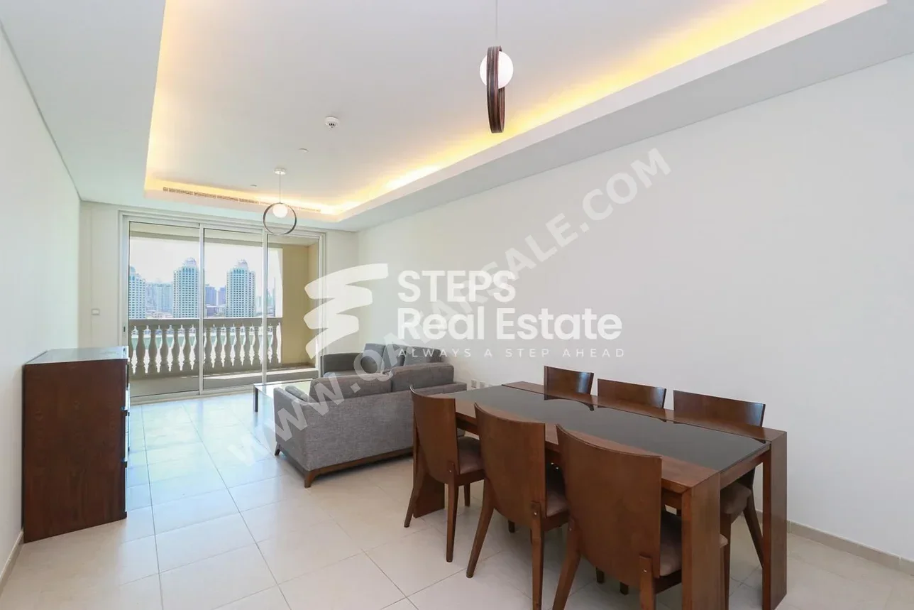 2 Bedrooms  Apartment  in Doha -  The Pearl  Semi Furnished