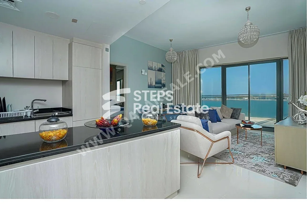 2 Bedrooms  Apartment  in Lusail -  Waterfront Residential  Fully Furnished