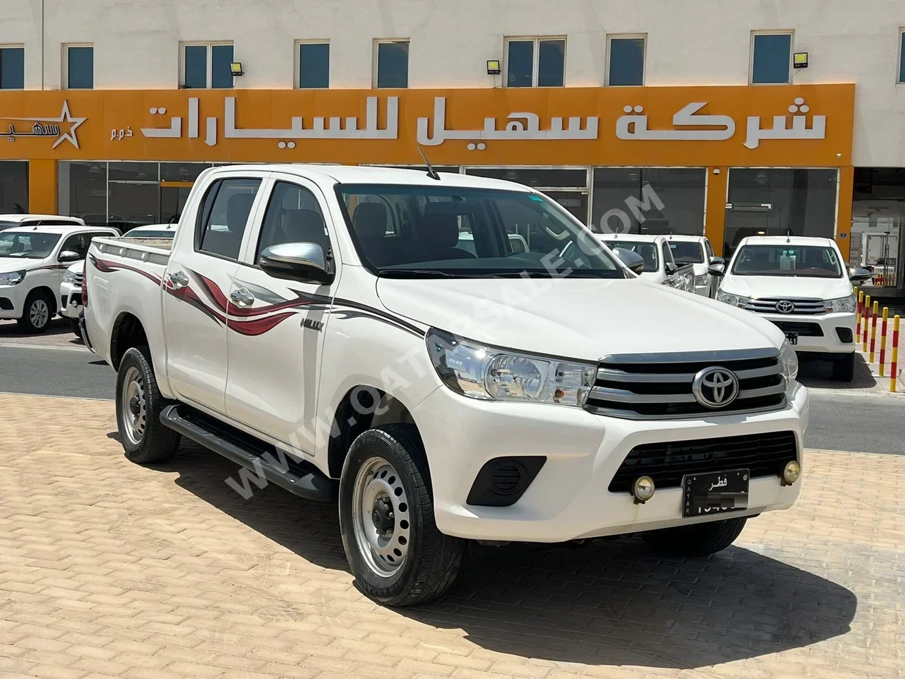تويوتا  هاي لوكس  2019  اوتوماتيك  152,000 كم  4 سلندر  دفع رباعي  بيكب  أبيض