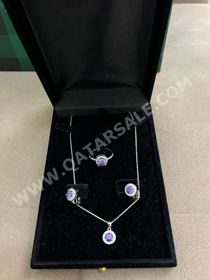 Silver By Item ( Designers )  Necklace  With Stone(s)  Free Shipping