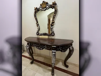 Tables & Sideboards Console Table  - Brown  - With Mirror