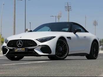 مرسيدس - بنز  اس ال  55 AMG  2023  اوتوماتيك  1,500 كم  8 سلندر  دفع خلفي  كشف  أبيض  تحت الضمان