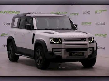 Land Rover  Defender  110  2023  Automatic  26,890 Km  4 Cylinder  Four Wheel Drive (4WD)  SUV  White and Black  With Warranty