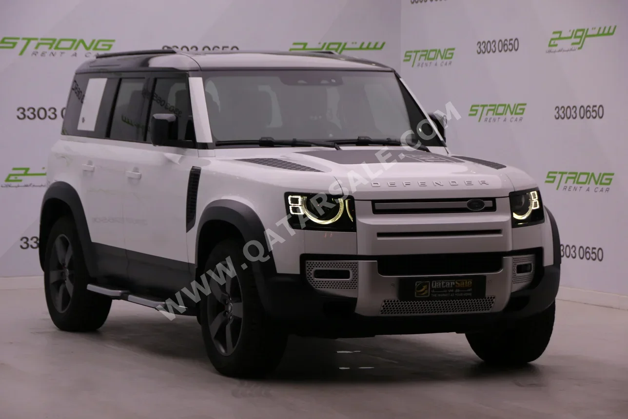 Land Rover  Defender  110  2023  Automatic  26,890 Km  4 Cylinder  Four Wheel Drive (4WD)  SUV  White and Black  With Warranty