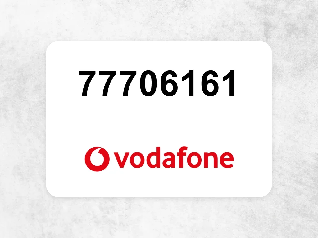 77706161  Vodafone Mobile Phone