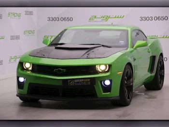 شفروليه  كمارو  اس اس  2011  اوتوماتيك  69,000 كم  8 سلندر  دفع خلفي  كوبيه \ سبورت  أخضر