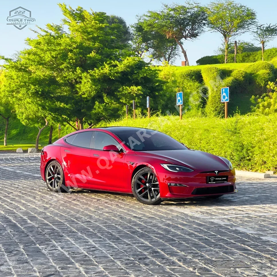 Tesla  Model S  Plaid  2024  Automatic  4,700 Km  0 Cylinder  All Wheel Drive (AWD)  Sedan  Red  With Warranty