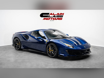 Ferrari  488  Spider  2020  Automatic  863 Km  8 Cylinder  Rear Wheel Drive (RWD)  Convertible  Blue  With Warranty