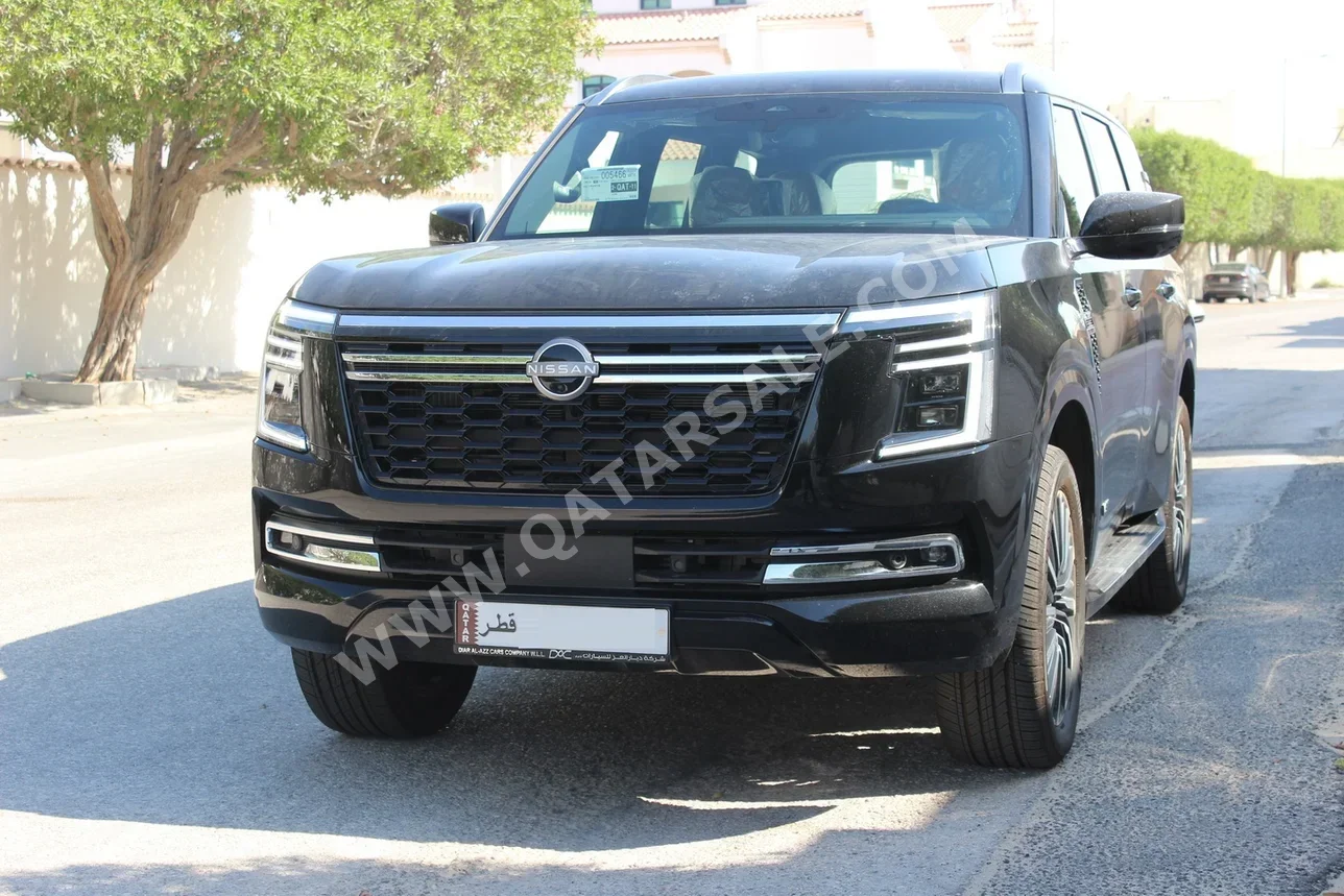 Nissan  Patrol  Platinum turbo  2025  Automatic  0 Km  6 Cylinder  Four Wheel Drive (4WD)  SUV  Black  With Warranty