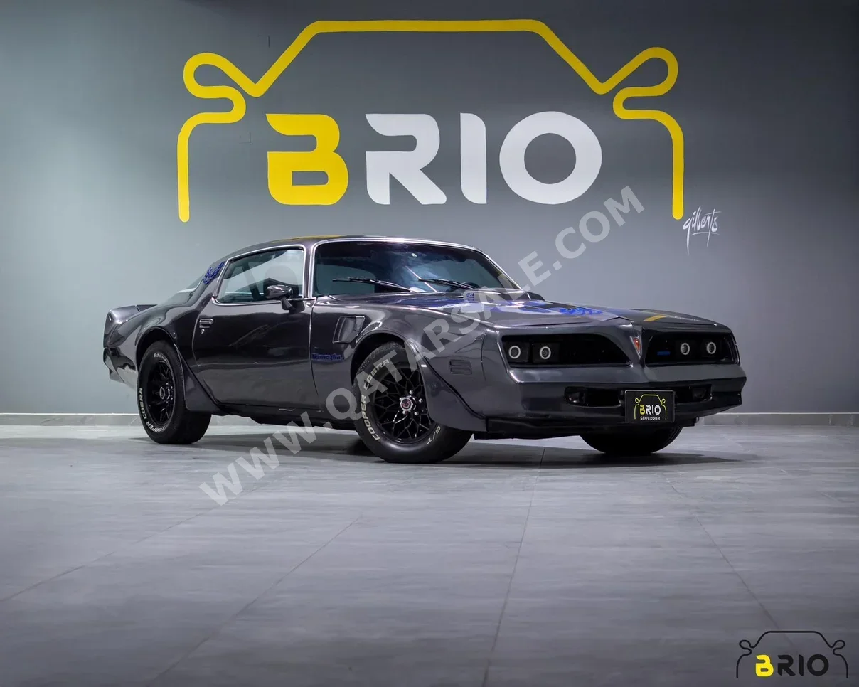 بونتياك  ترانز ام  1978  عادي  7,000 كم  8 سلندر  دفع خلفي  كوبيه \ سبورت  رمادي