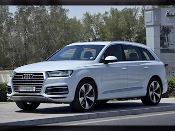 Audi  Q7  S-Line  2019  Automatic  42,000 Km  6 Cylinder  Four Wheel Drive (4WD)  SUV  White