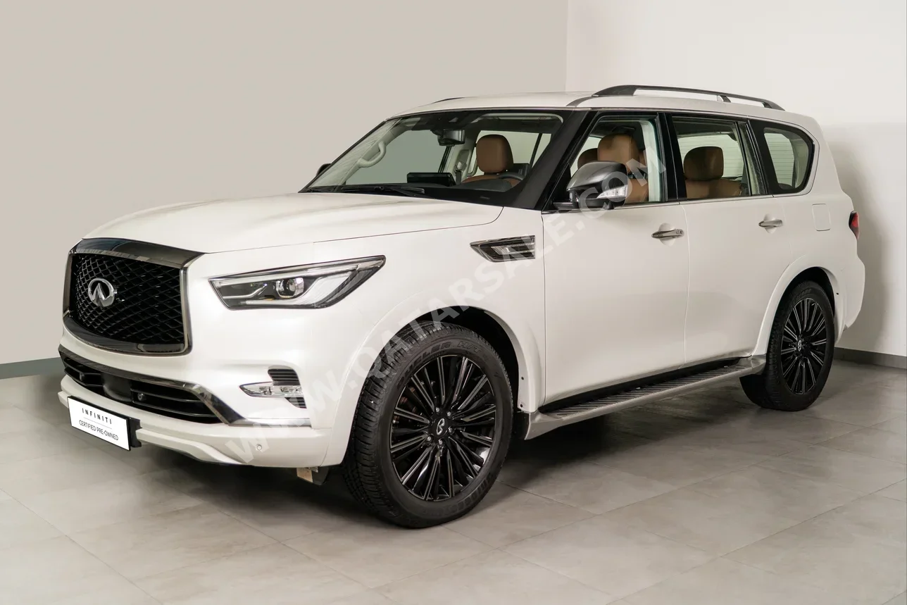 Infiniti  QX  80  2023  Automatic  19,130 Km  8 Cylinder  Four Wheel Drive (4WD)  SUV  White  With Warranty