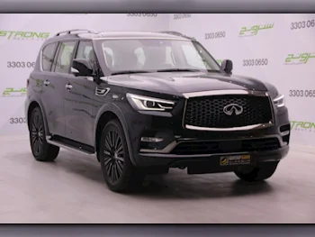 Infiniti  QX  80  2023  Automatic  1,200 Km  8 Cylinder  Four Wheel Drive (4WD)  SUV  Black  With Warranty