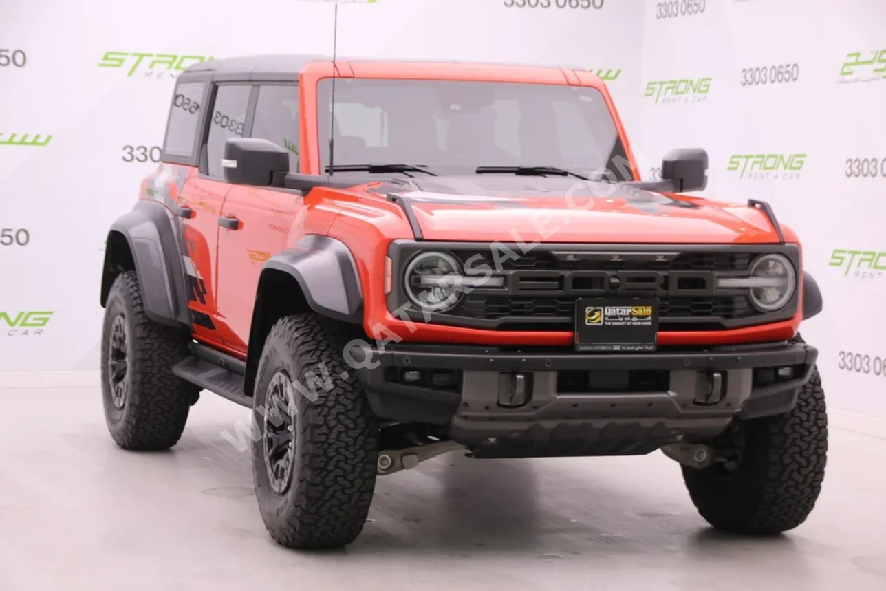 Ford  Bronco  Raptor  2023  Automatic  16,000 Km  6 Cylinder  Four Wheel Drive (4WD)  SUV  Orange  With Warranty