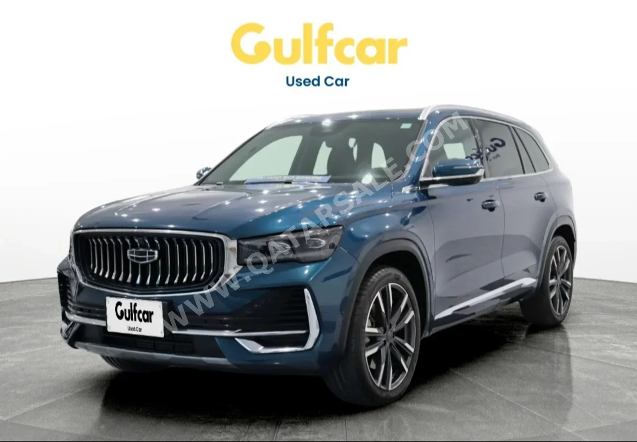 Geely  monjaro  2023  Automatic  34,178 Km  4 Cylinder  All Wheel Drive (AWD)  SUV  Blue  With Warranty