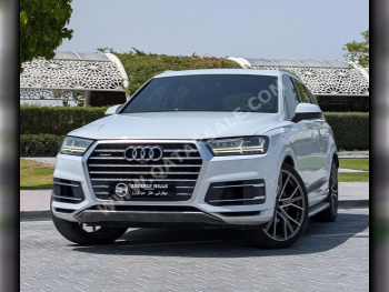 Audi  Q7  45 TFSI Quattro  2018  Automatic  39,250 Km  6 Cylinder  All Wheel Drive (AWD)  SUV  White