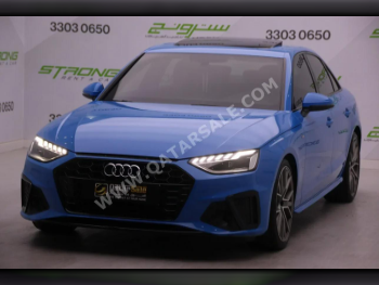 Audi  A4  S-line  2020  Automatic  85,000 Km  4 Cylinder  All Wheel Drive (AWD)  Sedan  Blue  With Warranty