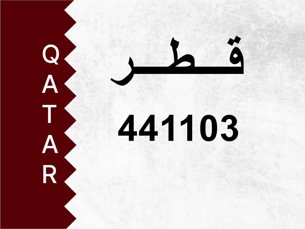 Private Plate  441103  Special Number