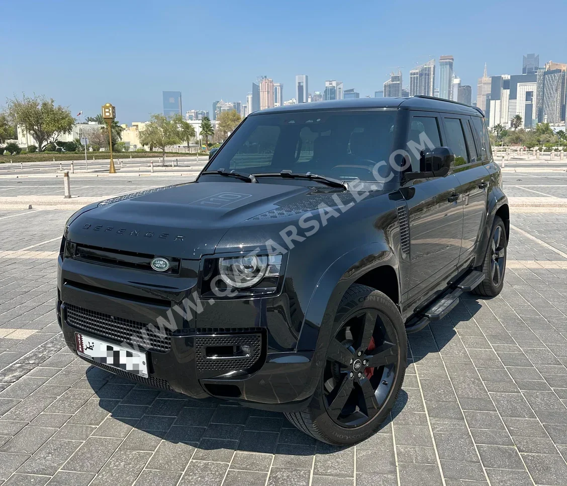 Land Rover  Defender  110 HSE  2023  Automatic  76,000 Km  6 Cylinder  Four Wheel Drive (4WD)  SUV  Black  With Warranty