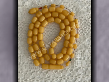 Prayer Beads Amber  Yellow  Poland  Rectangle  14 mm  49  60 g