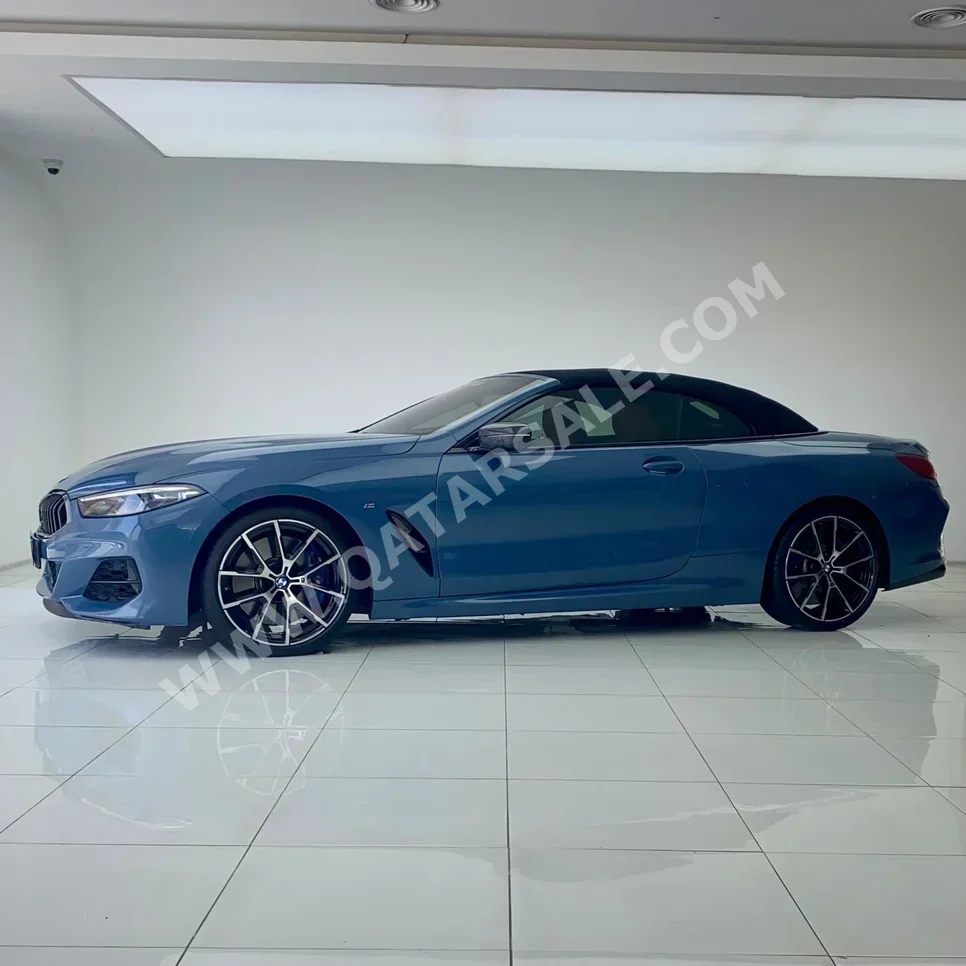 BMW  8-Series  850i  2019  Tiptronic  51,000 Km  8 Cylinder  All Wheel Drive (AWD)  Convertible  Blue  With Warranty