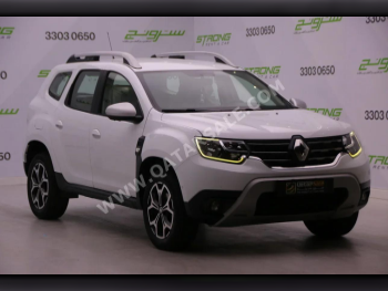 Renault  Duster  2019  Automatic  76,000 Km  4 Cylinder  Front Wheel Drive (FWD)  SUV  White  With Warranty