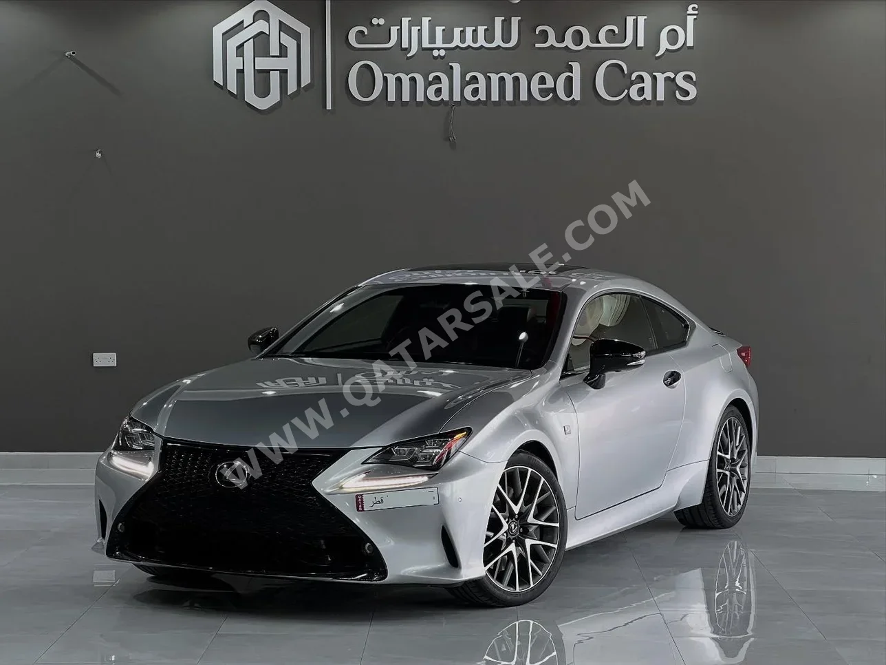 Lexus  RC  350 F Sport  2018  Automatic  96,000 Km  6 Cylinder  Rear Wheel Drive (RWD)  Sedan  Gray