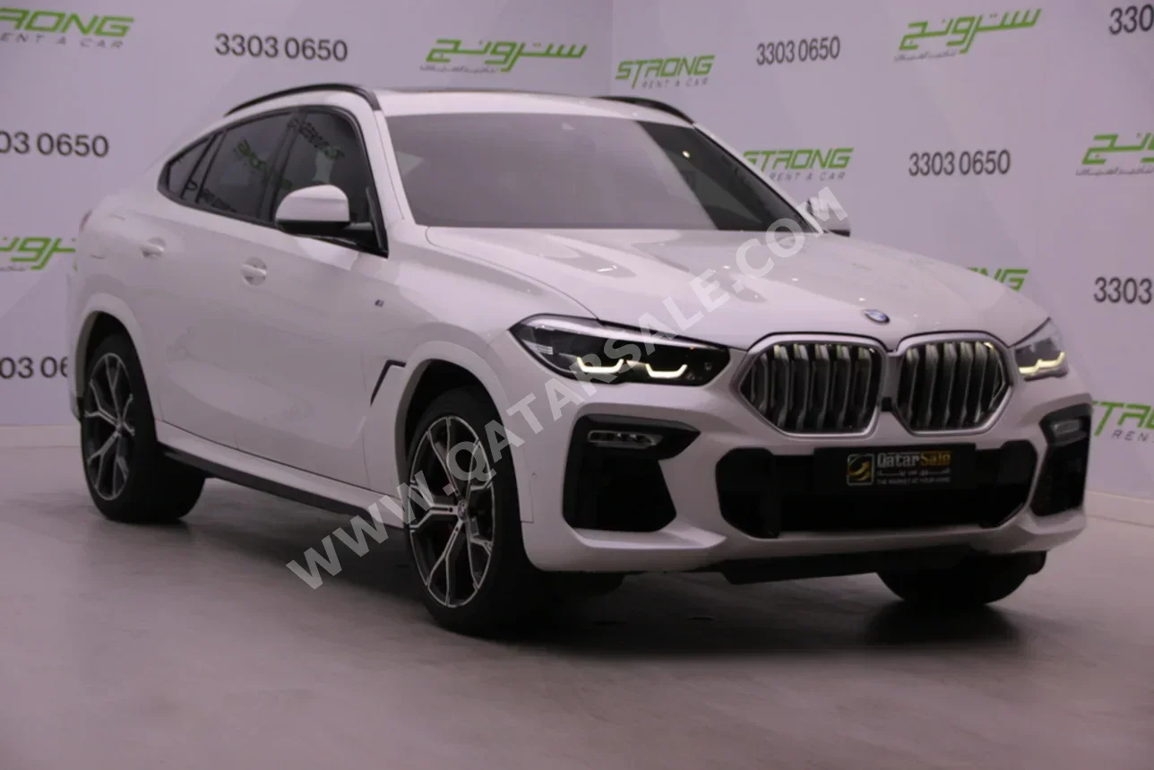 BMW  X-Series  X6 40i  2021  Automatic  45,700 Km  6 Cylinder  Four Wheel Drive (4WD)  SUV  White  With Warranty