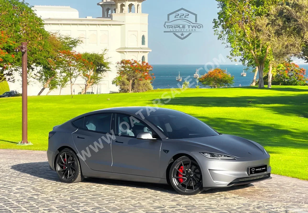 Tesla  Model 3  Performance  2025  Automatic  3,600 Km  0 Cylinder  All Wheel Drive (AWD)  Sedan  Gray  With Warranty