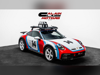 Porsche  911  Dakar  2023  Automatic  760 Km  6 Cylinder  Rear Wheel Drive (RWD)  Coupe / Sport  White and Red