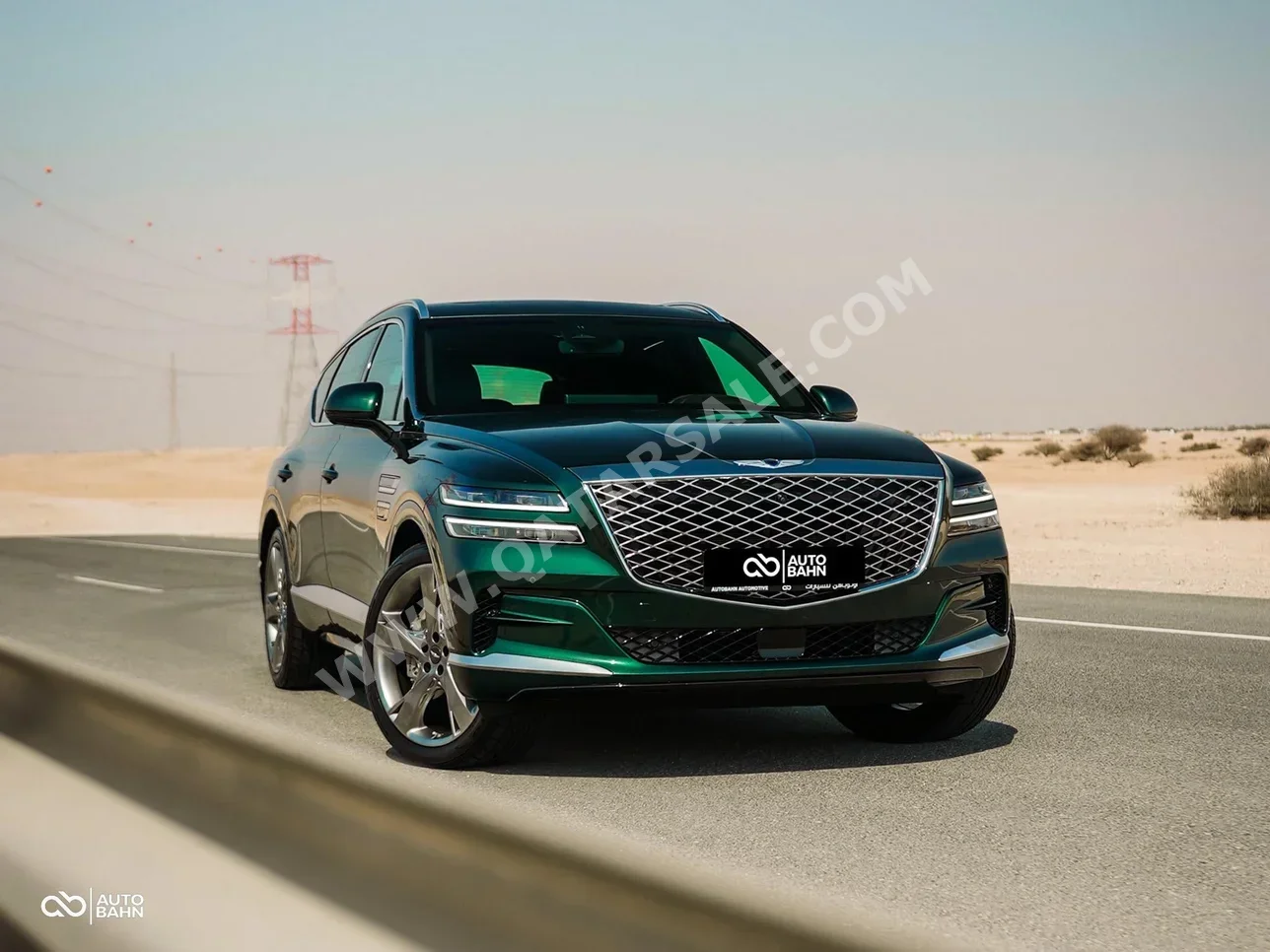 Genesis  GV 80  2021  Automatic  74,000 Km  6 Cylinder  All Wheel Drive (AWD)  SUV  Green  With Warranty