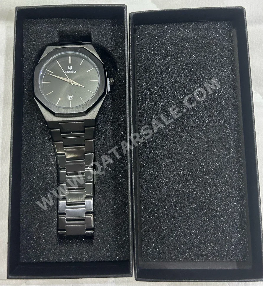 Watches - Hermes  - Quartz Watch  - Black  - Men Watches