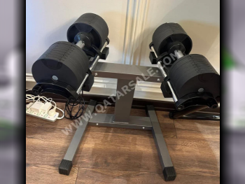 Weights - Adjustable Dumbbells  - Round  - Black