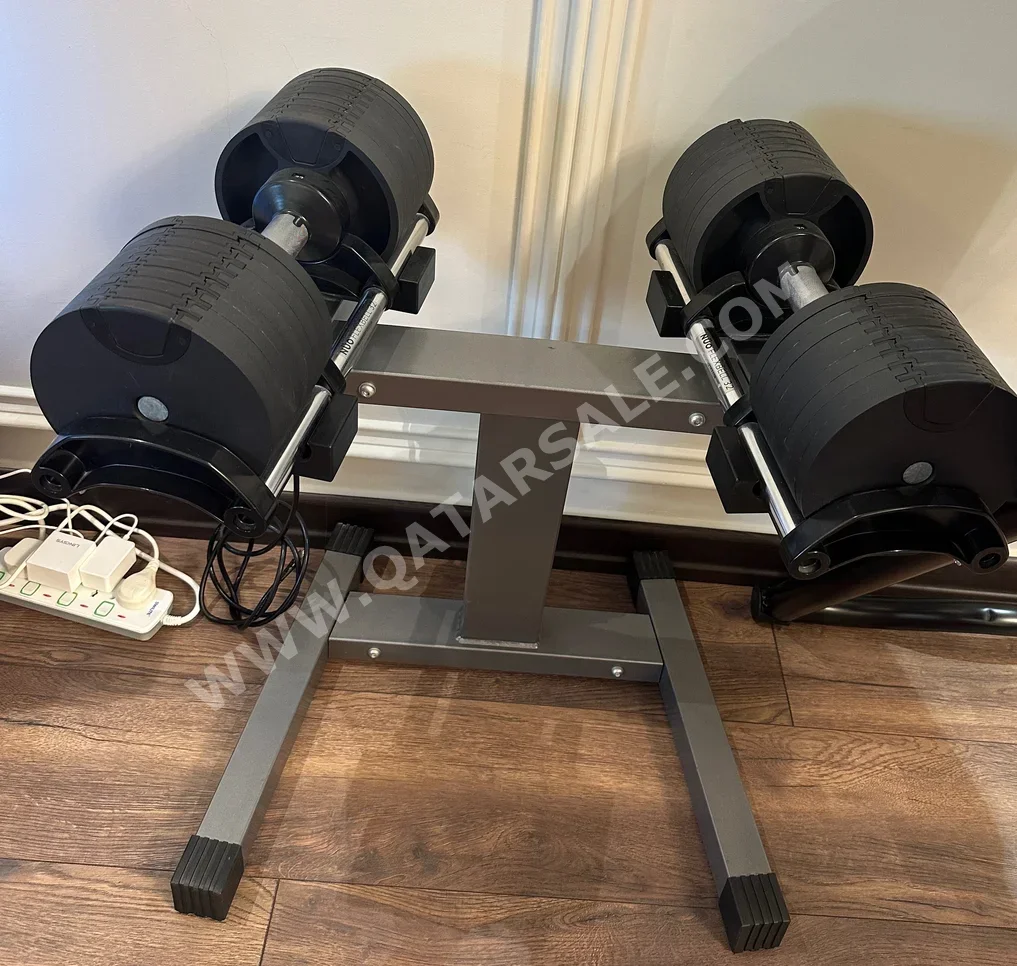 Weights - Adjustable Dumbbells  - Round  - Black