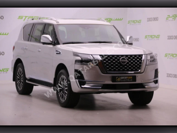  Nissan  Patrol  Platinum  2024  Automatic  43,000 Km  6 Cylinder  Four Wheel Drive (4WD)  SUV  Silver  With Warranty