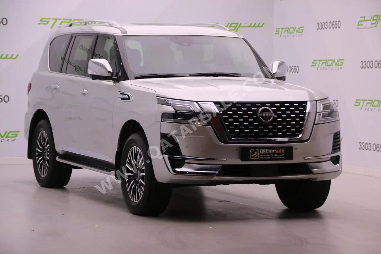  Nissan  Patrol  Platinum  2024  Automatic  43,000 Km  6 Cylinder  Four Wheel Drive (4WD)  SUV  Silver  With Warranty