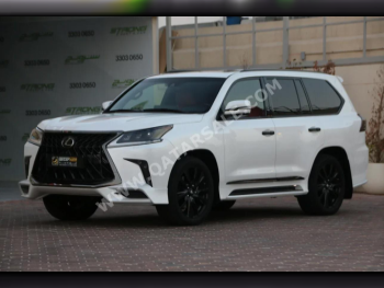 Lexus  LX  570 S Black Edition  2020  Automatic  68,000 Km  8 Cylinder  Four Wheel Drive (4WD)  SUV  White