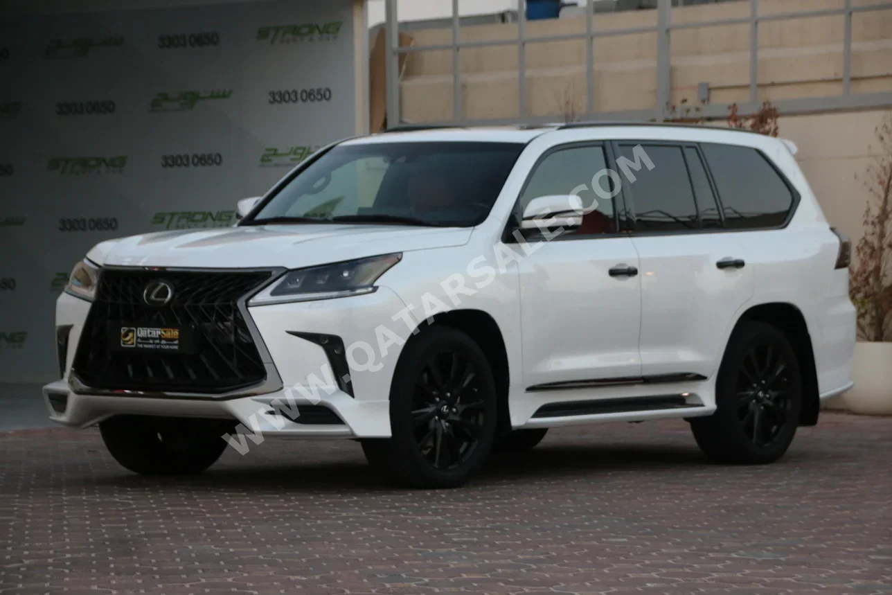 Lexus  LX  570 S Black Edition  2020  Automatic  68,000 Km  8 Cylinder  Four Wheel Drive (4WD)  SUV  White